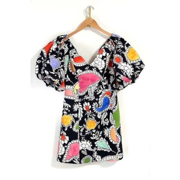 Mara Hoffman Mini Floral Puff-Sleeve Nomi Dress - Picture 2 of 7